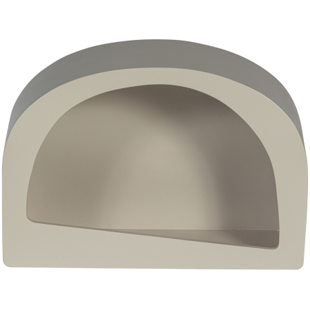 Decoratiune de perete Noam, lemn, gri prafuit, 35 x 24 x 15 cm, WOOOD 377385-D [4]