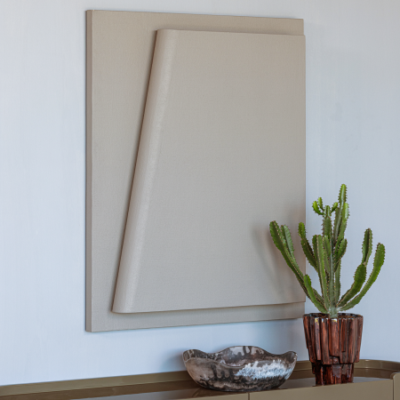 Decoratiune de perete Numa, metal, gri, 104 x 84 x 13 cm, WOOOD 377944-G [1]