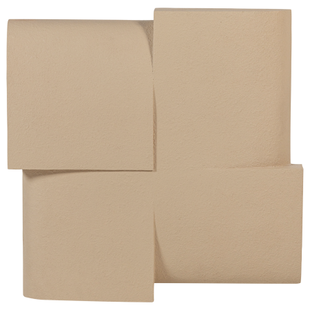 Decoratiune de perete Tide, metal, nisipiu, 86 x 86 x 11 cm, WOOOD 377939-Z [3]