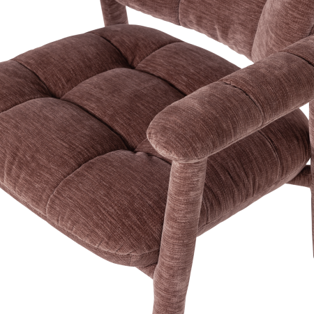 Fotoliu Loom, chenille, roz antichizat, 81 x 72 x 73 cm, WOOOD 378090-R [6]
