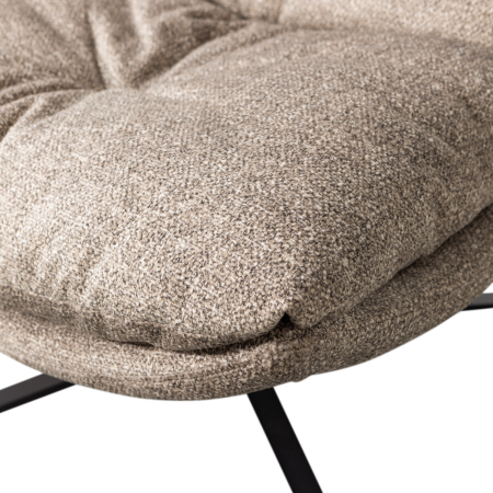 Fotoliu pivotant Arve, poliester, natur, 86 x 82 x 87 cm, WOOOD 377552-NM [6]