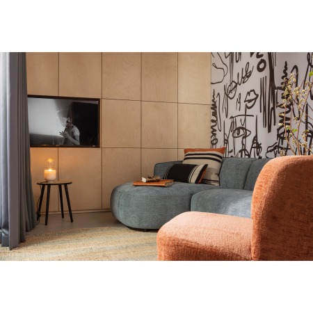 Fotoliu pivotant Atty, poliester, roz pal, 75 x 74 x 65 cm, WOOOD 340504-B [1]