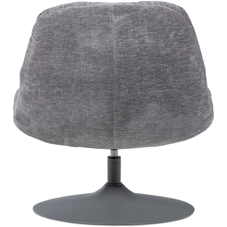 Fotoliu pivotant Elvi, chenille, gri deschis, 81 x 73 x 84 cm, WOOOD 377653-G [4]