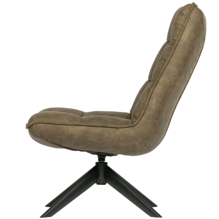 Fotoliu pivotant Jouke, piele ecologica, verde, 97 x 70 x 85 cm, WOOOD 373303-GR [4]
