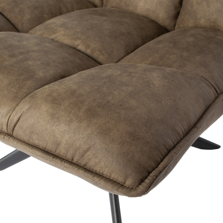 Fotoliu pivotant Jouke, piele ecologica, verde, 97 x 70 x 85 cm, WOOOD 373303-GR [6]