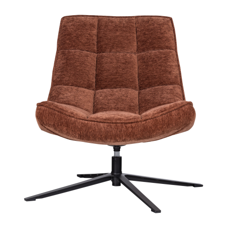 Fotoliu pivotant Maudi, chenille, maro, 84 x 74 x 86 cm, WOOOD 374074-R [3]