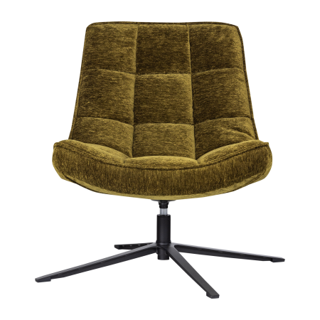 Fotoliu pivotant Maudi, chenille, verde, 84 x 74 x 86 cm, WOOOD 374074-G [2]