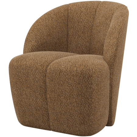 Fotolii - Fotoliu pivotant Mojo, chenille, galben miere, 75 x 68 x 77 cm, WOOOD 377463-WH