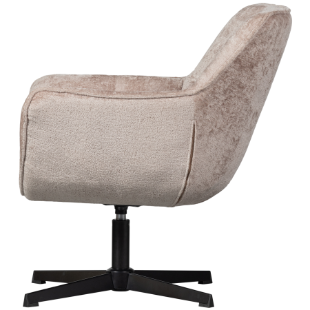 Fotoliu pivotant Wibo, poliester, taupe, 94 x 71 x 83 cm, WOOOD 374085-T [4]