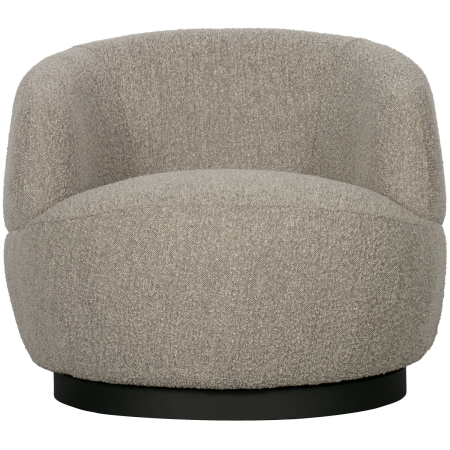 Fotoliu pivotant Woolly, boucle, natur, 71 x 84 x 88 cm, WOOOD 800037-N [2]