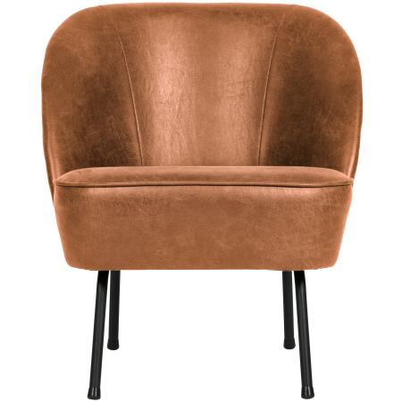 Fotoliu Vogue, piele reciclata si poliester, coniac, 69 x 57 x 70 cm, WOOOD 800748-B [1]