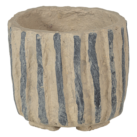 Decoratiuni Interior - Ghiveci decorativ Karo, papier-mache, nisipiu, 20 x 25 x 25 cm, WOOOD 377849-Z