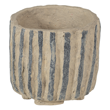 Ghiveci decorativ Karo, papier-mache, nisipiu, 20 x 25 x 25 cm, WOOOD 377849-Z [2]