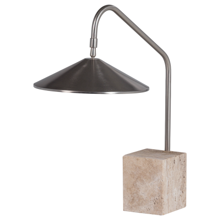 Lampi de masa - Lampa de masa Korn, 40 W, E27, metal, crom, 58 x 56 x 15 cm, WOOOD 377937-C