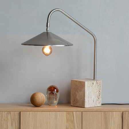 Lampa de masa Korn, 40 W, E27, metal, crom, 58 x 56 x 15 cm, WOOOD 377937-C [1]