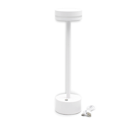 Iluminat decorativ - Lampa de masa LED reincarcabila USB, 2W, 3000K/4000K/5000K, IP44, alb, Dablerom 5-020