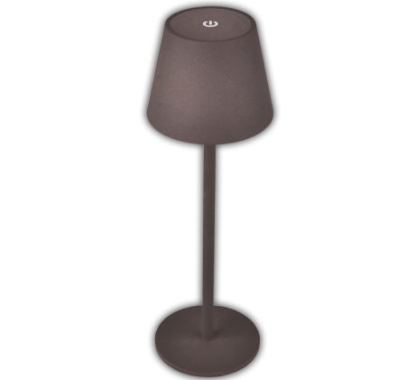 Iluminat decorativ - Lampa de masa LED reincarcabila USB, 3W, 3000K/4000K/5000K, IP44, maro, Dablerom 5-066