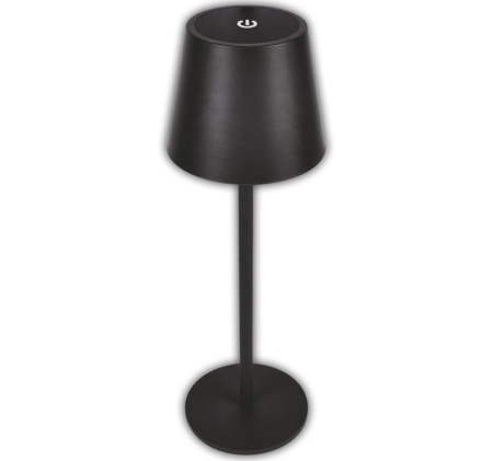 Iluminat decorativ - Lampa de masa LED reincarcabila USB, 3W, 3000K/4000K/5000K, IP44, negru, Dablerom 5-061