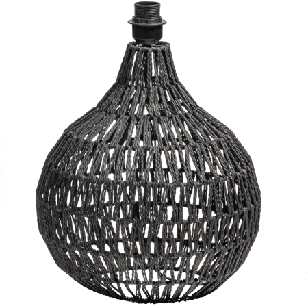 Lampi de masa - Lampa de masa Macy Baza, 60 W, E27, fier, negru, 44 x 31 x 31 cm, WOOOD 373501-Z
