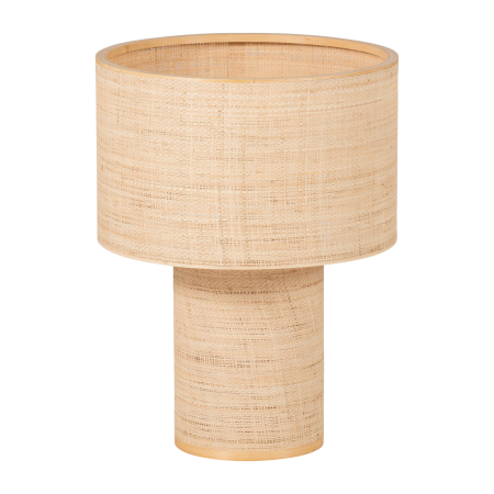 Lampi de masa - Lampa de masa Syro, 40 W, E27, rafie, natur, 55 x 42 x 42 cm, WOOOD 377814-N