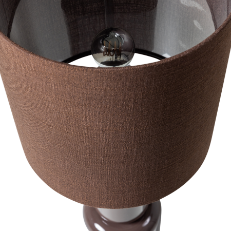 Lampa de masa Zivian, 40 W, E27, MDF, maro inchis, 53 x 16 x 16 cm, WOOOD 377827-D [3]