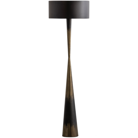 Lampi de podea - Lampa de podea Blackout Too, 40 W, E27, fier, negru/alama, 151 x 45 x 45 cm, WOOOD 800311-Z