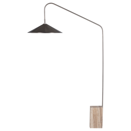 Lampa de podea Korn, 40 W, E27, metal, crom, 182 x 124 x 25 cm, WOOOD 377936-C [4]