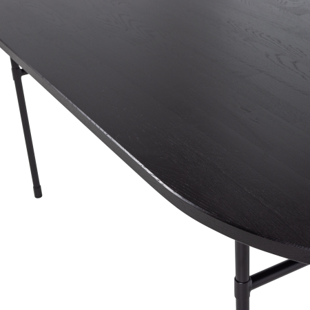 Masa dining Arthur, lemn de stejar, negru intens, 75 x 220 x 90 cm, WOOOD 376039-Z [4]