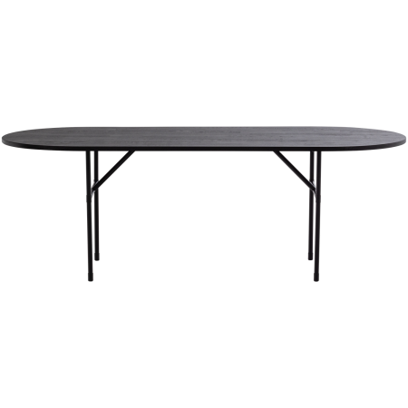 Masa dining Arthur, lemn de stejar, negru intens, 75 x 220 x 90 cm, WOOOD 376039-Z [3]