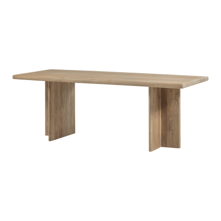 Mese dining - Masa dining Ato, lemn de mango, natur, 76 x 180 x 90 cm, WOOOD 377857-N
