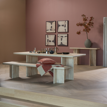 Masa dining Ato, lemn de mango, natur, 76 x 220 x 90 cm, WOOOD 377856-N [1]