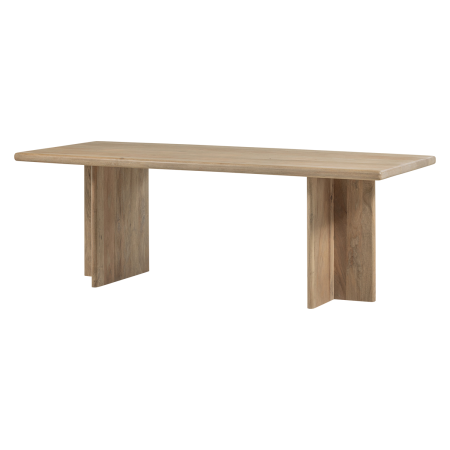 Mese dining - Masa dining Ato, lemn de mango, natur, 76 x 220 x 90 cm, WOOOD 377856-N