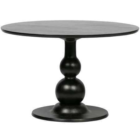 Mese dining - Masa dining Blanco, lemn de mango, negru, 75 x 120 x 120 cm, WOOOD 800014-Z