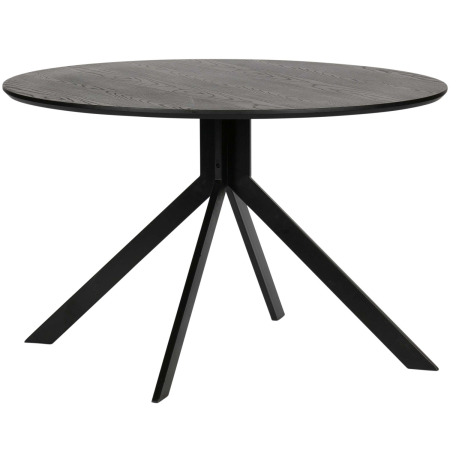 Mese dining - Masa dining Bruno, lemn, negru, 75 x 120 x 120 cm, WOOOD 373792-Z