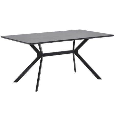 Mese dining - Masa dining Bruno, lemn, negru, 75 x 160 x 90 cm, WOOOD 377219-Z