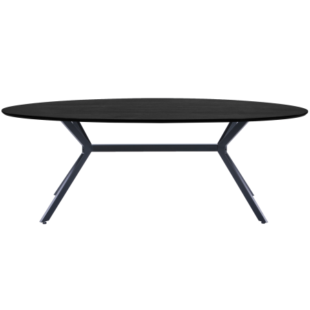 Masa dining Bruno, lemn, negru, 75 x 220 x 100 cm, WOOOD 377217-Z [3]