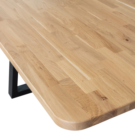 Masa dining Combi-tablo: XL Blat de, lemn de stejar, natur, 77 x 240 x 100 cm, WOOOD 373996-D [3]
