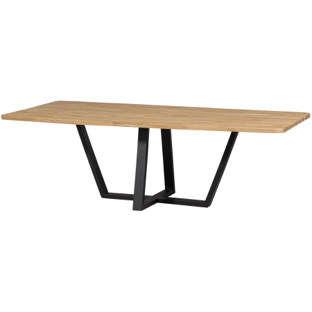 Mese dining - Masa dining Combi-tablo: XL Blat de, lemn de stejar, natur, 77 x 240 x 100 cm, WOOOD 373996-D