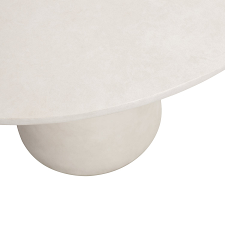 Masa dining Damon, argila armata cu fibra de sticla, alb, 77 x 100 x 100 cm, WOOOD 373343-W [3]