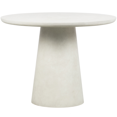 Mese dining - Masa dining Damon, argila armata cu fibra de sticla, alb, 77 x 100 x 100 cm, WOOOD 373343-W