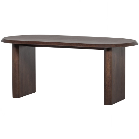 Mese dining - Masa dining Ellips, lemn de mango, nuc, 75 x 180 x 90 cm, vtwonen 400482-W