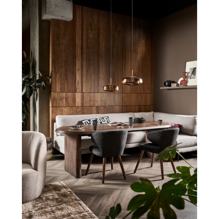 Masa dining Ellips, lemn de mango, nuc, 75 x 240 x 90 cm, vtwonen 400481-W [1]