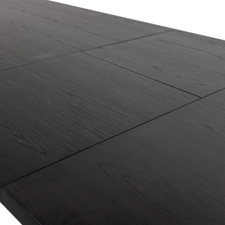 Masa dining extensibila Arros, MDF, negru, 75 x 220 x 90 cm, WOOOD 377506-Z [5]