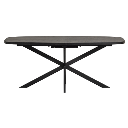 Masa dining extensibila Arros, MDF, negru, 75 x 220 x 90 cm, WOOOD 377506-Z [4]