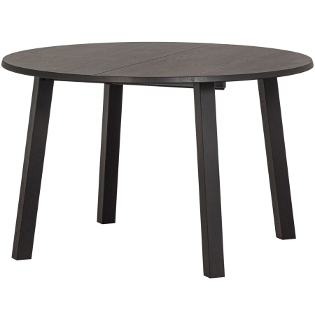 Mese dining - Masa dining extensibila Lange Jan Ø, lemn de stejar, negru intens, 75 x 120 x 120 cm, WOOOD 373786-Z