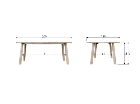 Masa dining extensibila Lange Jan Ø, lemn de stejar, negru intens, 75 x 120 x 120 cm, WOOOD 373786-Z [10]