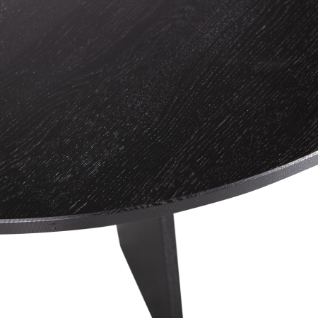 Masa dining Fries, lemn de stejar, negru intens, 75 x 129 x 129 cm, WOOOD 200188-Z [4]