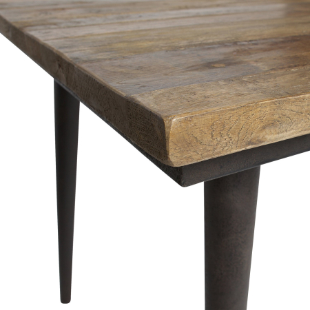 Masa dining Guild, fier, negru, 77 x 220 x 90 cm, WOOOD 800994-N [2]