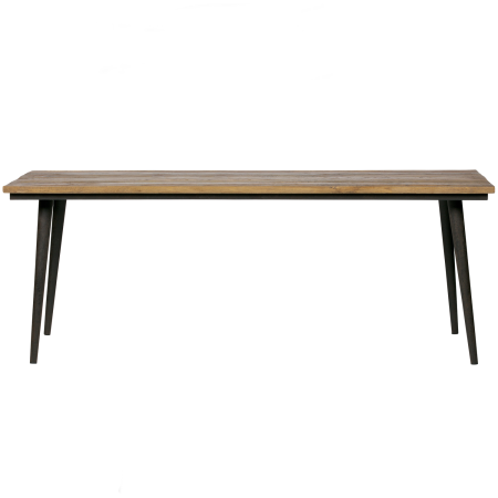 Mese dining - Masa dining Guild, fier, negru, 77 x 220 x 90 cm, WOOOD 800994-N