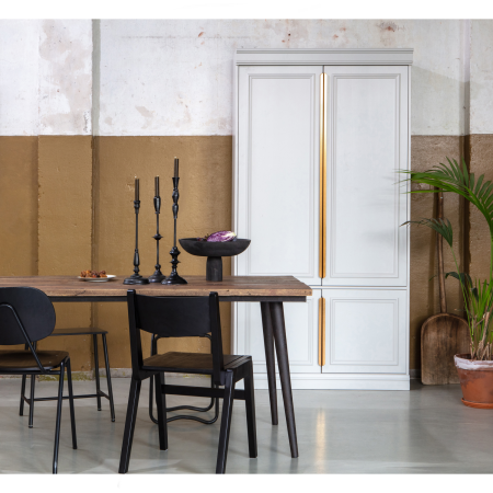 Masa dining Guild, fier, negru, 77 x 220 x 90 cm, WOOOD 800994-N [1]